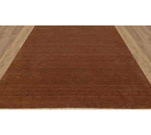 Alfombra Gabbeh de Lana Hecha a Mano en Tonos Tierra Caramelo, Alfombra Minimalista para Sala de Estar, Dormitorio, Decoración del Hogar - Product Image 4