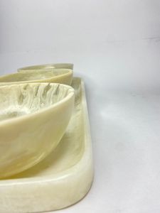 Ensemble de service artisanal en résine pour fruits secs, avec plateaux et bols en époxy de qualité supérieure, motif ange, écologique, pour cadeaux, vaisselle décorative, pour la maison et les fêtes - Product Image 5