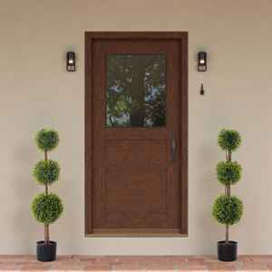 2 Pezzi Albero Artificiale in PVC Verde 115cm Design a Tre Sfere - Product Image 4