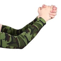 Manchons de bras de camouflage pour sports de plein air, protection UV, rafraîchissants, séchage rapide, légers, en Spandex/Polyester, compression unisexe, cyclisme
