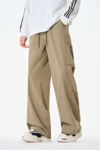 Pantalones Deportivos Personalizables de Alta Calidad para Hombre/Mujer, de Lona, Poliéster/Algodón, Estilo Vintage Oscuro, Ecológicos, Antiarrugas y de Secado Rápido - Product Image 2