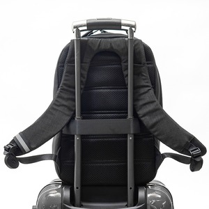 Simple business <b>backpack</b> large capacity <b>laptop</b> <b>backpack</b> black <b>leather</b> multi-layer <b>backpack</b> work commuting travel bag - Product Image 3