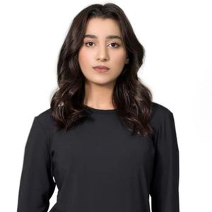 Camiseta de manga larga negra para mujer, top casual ajustado, camiseta básica para el día a día, ropa de moda sencilla para mujer - Product Image 2