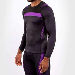 Wholesale Men's Compression Rashguard <b>Long</b> <b>Sleeve</b> Fitness Gym Top MMA BJJ Jiu Jitsu Training Quick Dry Sports <b>Base</b> <b>Layer</b> Shirt - Product Image 2