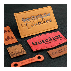 Patch en cuir PU avec logo personnalisé |   Étiquette de marque gravée au laser et embossée pour le streetwear et le denim |   Prix de gros d'usine - Product Image 2