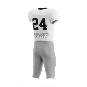 Nouveauté, vente en gros, ensembles de vêtements de sport personnalisés pour équipes, impression par sublimation numérique, maillot de football américain brodé pour hommes, short - Product Image 5