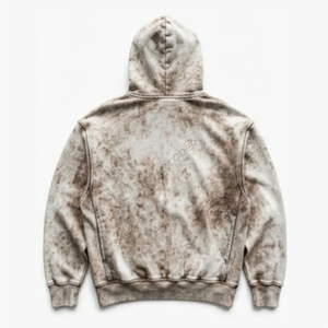 Hoodie Homme Écologique Séchage Rapide Effet Délavé 400 g/m² Coupe Classique Polyester/Coton Épais Blanc Vintage Personnalisé Meilleure Vente - Product Image 2