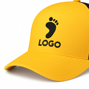 Casquette Trucker légère et tendance à 6 panneaux, unie, avec logo personnalisé, dos en maille, structure rigide et visière incurvée – Vente en gros directe usine Vietnam - Product Image 2