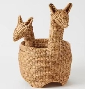 Nueva Cesta de Almacenamiento de Mimbre con Forma de Animal, Ecológica, Moderna, de Lujo, Multifuncional, Ahorra Espacio, Organizador de Juguetes, Estilo Bohemio para el Hogar - Product Image 4