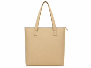 300gsm Khaki <b>Canvas</b> <b>Tote</b> Bag Zipper Closure Cotton Shopping Bag 20x18x3 Custom Logo Eco Friendly Reusable Large Polyester Lining - Product Image 6