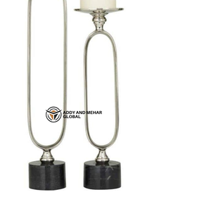 Juego de Portavelas de Resina de Hueso de Lujo, Ecológico y Duradero, Moderno Soporte Decorativo para Velas de Pilar para el Día de San Valentín y Navidad - Product Image 4