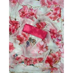 Hermoso Sari chino tradicional para fiestas mejorado con diamante hecho a mano - Product Image 6