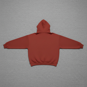 Sweat-shirts à capuche pour hommes en coton 100% lourd, logo imprimé en relief personnalisé, bicolore, surdimensionnés, en molleton d'hiver, streetwear - Product Image 2