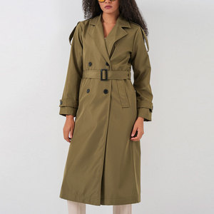 Manteau long en mélange de laine pour femme, élégant, chaud, mode hiver, vêtement d'extérieur, vente en gros, fabricant, fournisseur, manteau long respirant pour femme - Product Image 2