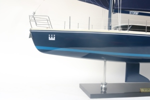 Modèle de bateau à voile en bois fait main, modèle de yacht de croisière moderne de luxe, décoration murale pour la maison - Product Image 4