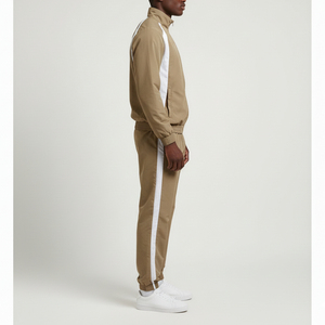 Ensemble de survêtement minimaliste pour homme avec logo personnalisé, veste et pantalon légers de qualité supérieure, fournisseur OEM - Product Image 4