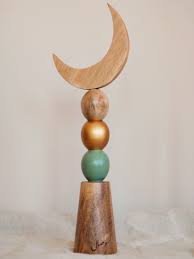 Premium Wooden Arabic Crescent Moon <b>Eid</b> Decoration Islamic Ramadan Home Decor Table Centerpiece Handmade Arabic <b>Gift</b> Ornament - Product Image 3