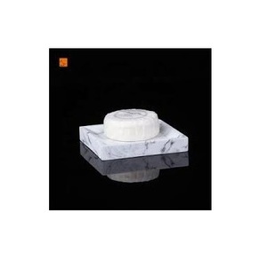Porte-savon en résine époxy effet marbre fabriqué en Inde avec égouttoir intégré, support pour éponge, forme carrée, pour cuisine et maison - Product Image 1