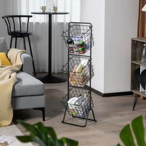 Cesta de Almacenamiento de Malla Metálica Profunda, Organizador Multiusos para Armario o Estante del Hogar - Product Image 5