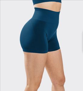 Shorts de sport sans couture taille haute pour femme, personnalisés par le fabricant, 75 % polyamide 25 % élasthanne, collection 2026 - Product Image 4