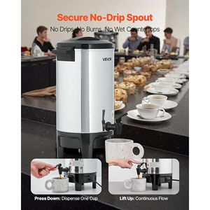 Distributore di Caffè Commerciale da 30 Tazze (4,5 L) con Erogazione Rapida, Rubinetto Anti-Goccia, Macchina da Caffè Automatica Commerciale - Product Image 5