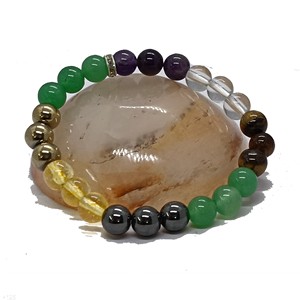 Bracelet en pierres précieuses de cristal de haute qualité, sept pierres, bijou de charme tendance pour homme et femme, pour la méditation énergétique, cadeau. - Product Image 6
