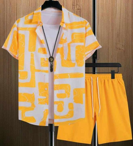 Conjunto de Camiseta y Pantalones Cortos Deportivos de Terciopelo para Hombre, Personalizados, de Alta Calidad, 100% Algodón, Ecológicos, con Patrón 3D, para Invierno, Tendencia Casual - Product Image 5