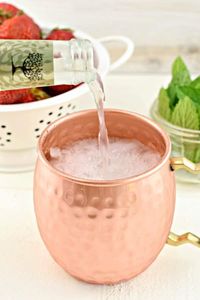 Hammered copper mug set forest lagoon drink <b>cups</b> <b>reusable</b> premium beverage serving mugs durable finish - Product Image 6