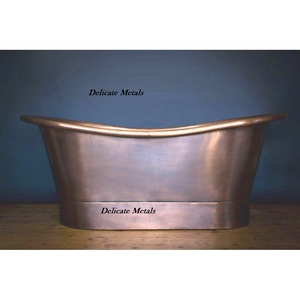 Bañera de Cobre Antiguo Delicate Metals, Forma Ovalada, Independiente, Duradera, 100% Cobre, Hecha a Mano, Acabado Antiguo DM-142 - Product Image 3