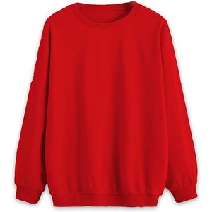 Reliable Men's Winter Wear Layering Essential Casual Solid Cotton/Polyester <b>Fleece</b> Breathable <b>Lined</b> <b>Sweatshirt</b> for All Day - Product Image 1