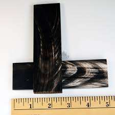 Placa de cuerno natural hecha a mano, escamas de cuerno de búfalo, tira de cuerno con forma natural, placa de cuerno para mango de cuchillo - Product Image 3