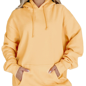 100% Cotton Knitted Drop Shoulder <b>Oversized</b> <b>Hoodie</b> Lightweight Breathable Quickdry Custom Made Logo Printing Streetwear Pullover - Product Image 1