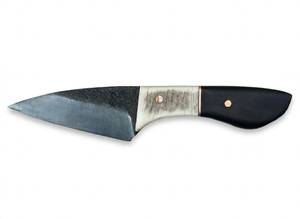 Handcrafted custom <b>profile</b> steel fixed outdoor utility <b>tool</b> with Bone and Wood Handle - Product Image 4