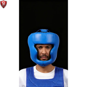 Casco de Boxeo de Cuero Genuino Premium, Protector de Cabeza Ligero, Transpirable, Personalizado, de Alta Calidad, SUMROOS, con Ventilaciones de Aire hasta 7 - Product Image 3