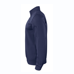 Sweat-shirt à col zippé pour homme, 100% polyester, pull-over décontracté, streetwear, léger, respirant, service OEM, mélange de coton Basi - Product Image 5