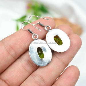 Boucle d'oreille en argent Sterling 925, bijoux de boucle d'oreille en argent Boho, boucle d'oreille bohème pour cadeaux, boucle d'oreille de bijoux pour femmes - Product Image 2