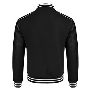 OEM ODM Custom Breathable Streetwear Letterman Varsity <b>Jacket</b> Men Fashion Casual Outerwear Button Up Baseball Varsity <b>Jacket</b> - Product Image 6