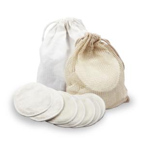 Lingettes démaquillantes réutilisables en coton et bambou doux de 8 cm pour le démaquillage - Product Image 2
