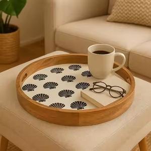 Bandeja de Servir de Madera de Diseño Contemporáneo, Elegante Tabla de Presentación para Comedor, Salón o Cafetería - Product Image 5