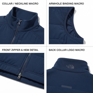 Gilet de course léger coupe-vent pour homme, en tissu Performance Blend, entièrement zippé, bleu marine foncé, fabricant OEM de vêtements de sport - Product Image 4