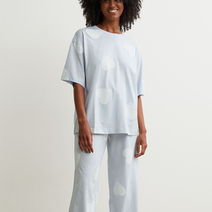 Oferta Especial: Camisón Casual para Mujer 1/6, Ropa de Dormir para Verano e Invierno, Precio de Fábrica, Spandex/Algodón Transpirable, Cuello Alto - Product Image 4
