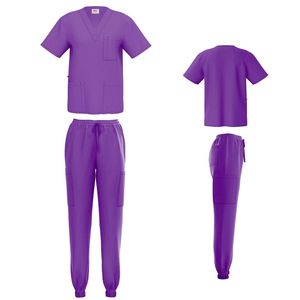 New Design Men's Three-Pocket <b>Scrubs</b> <b>Top</b> and Jogger Pants Wholesale Hospital Work Wear Nursing Uniform - Product Image 5