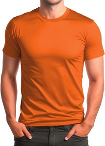 Camiseta Básica al por Mayor para Hombre, Corte Ajustado, 140g, Ligera, 100% Algodón, Cuello Redondo, Unisex, Personalizable, Lisa, para Imprimir Logotipo - Product Image 3