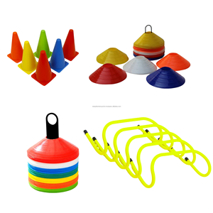 Juego de equipos de entrenamiento de velocidad y agilidad para todos los ejercicios de entrenamiento deportivo Juego de marcadores de obstáculos de cono de fútbol perfecto para jugadores de entrenadores - Product Image 4