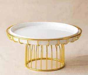 Soporte de Metal Europeo para Tartas, Soporte Decorativo para Tartas de Boda, Plato para Servir Postres, Soporte para Tartas - Product Image 2