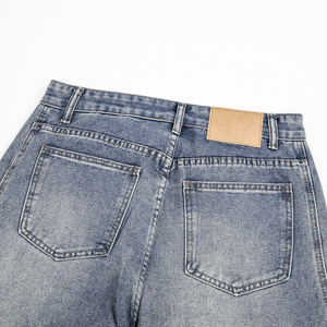 Mens Regular Wide Leg <b>Y2K</b> Gothic Solid Medium Wash Black Denim Jeans Streetwear <b>Trousers</b> 100% Cotton Mid Waist Breathable - Product Image 5