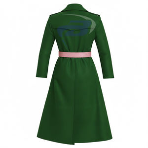 Alfa |   Kapa |   Abrigo de Lana de Alta Calidad para Mujer, Estilo Trench Coat, con Cinturón, de la Hermandad Alpha - Product Image 2