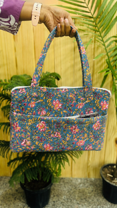 Bolsa Acolchada para Portátil de Algodón Puro de Alta Calidad, Hecha a Mano con Estampado Floral, Funda Protectora Acolchada para Portátil, Estuche de Transporte para Computadora, Regalo - Product Image 4