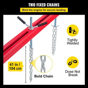 1100 lbs Công suất móc kép động cơ Palăng 2 điểm nâng chủ nhà để xe tự động sửa chữa cửa hàng thanh ngang động cơ hỗ trợ động cơ - Product Image 4