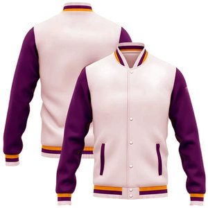 Premium Men's Genuine Leather Varsity Jacket Motorcycle Biker Jacket OEM ODM Manufacturer - Product Image 3